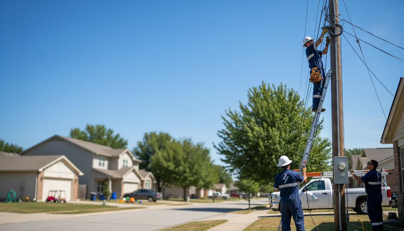 Residential electrician providing installation services in Almont, ND